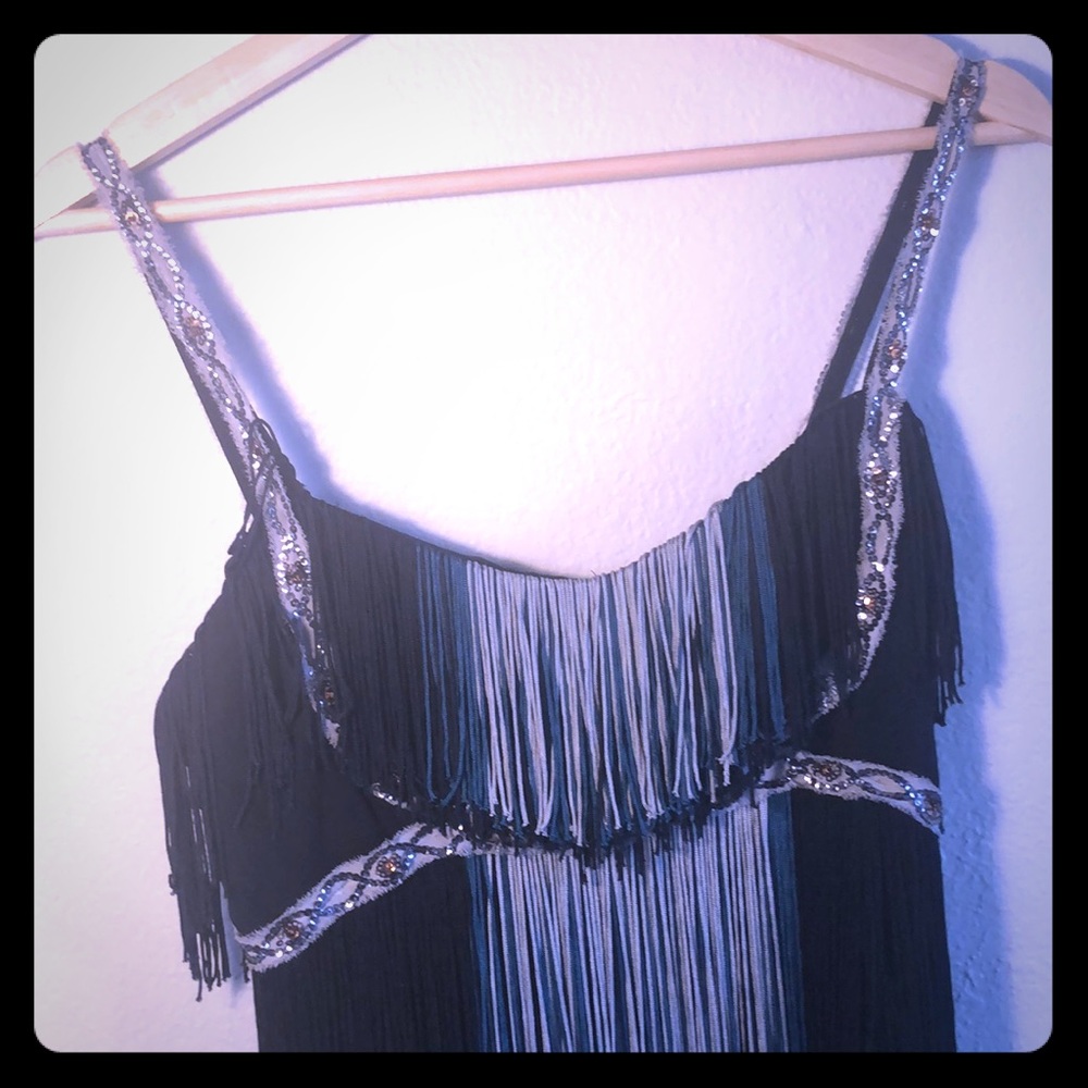 Free people boho fringe dress